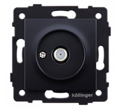 ТВ-розетка и SAT-розетка оконечная без рамки Kollinger REA-020BK