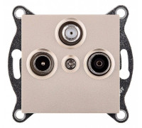 ТВ-розетка и SAT-розетка оконечная без рамки Kollinger  REA-036GD