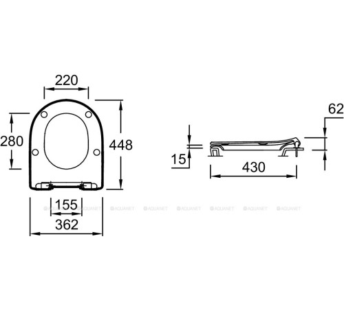 Сиденье для унитаза Jacob Delafon Odeon RG / Bastille с микролифтом E24889-00