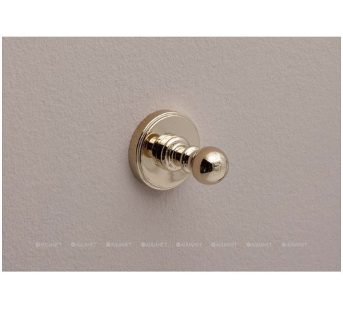 Крючок для ванной одинарный Aquanet золото 4682