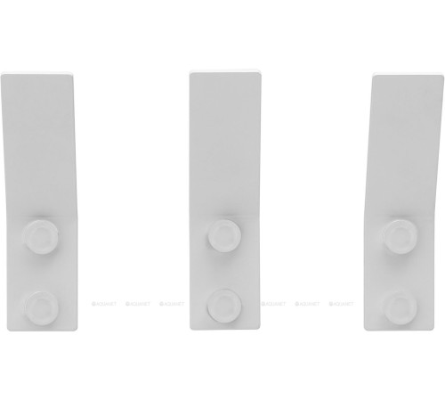 Комплект крючков Aquanet Магнум 3 шт. белый матовый 00336614