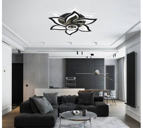 Потолочная люстра Natali Kovaltseva Olimp HIGH-TECH LED LAMPS 82020 BLACK