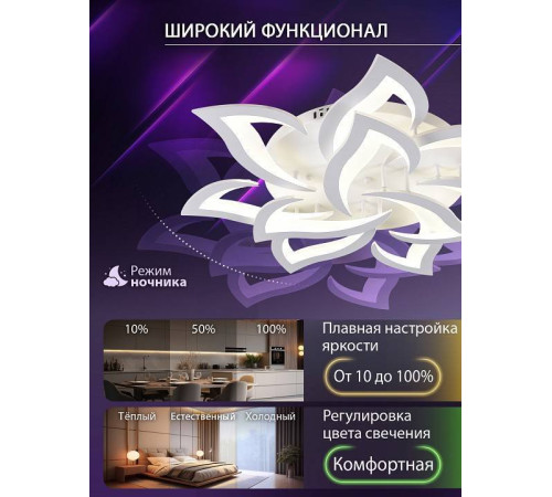 Потолочная люстра Natali Kovaltseva OLIMP LED SMART 84005