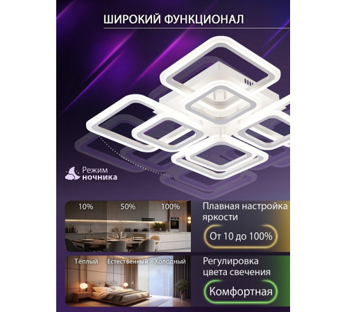 Потолочная люстра Natali Kovaltseva SPEKTR LED LAMPS 81108/4C
