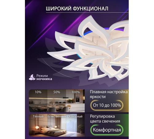 Потолочная люстра Natali Kovaltseva OLIMP LED LAMPS 81437