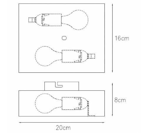 Накладной светильник Lucide Ovalis 12222/02/30