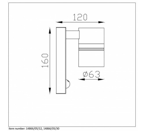 Светильник на штанге Lucide Arne-Led 14866/05/12