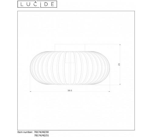 Накладной светильник Lucide Manuela 78174/40/31