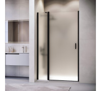 Душевая дверь RGW Lewis LE-004B 1100x1950 мм матовое стекло черный профиль 351200411-24