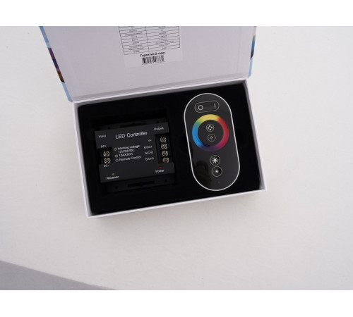Контроллер-регулятор цвета RGB с пультом ДУ LEDS POWER T3 RF 30A 003764
