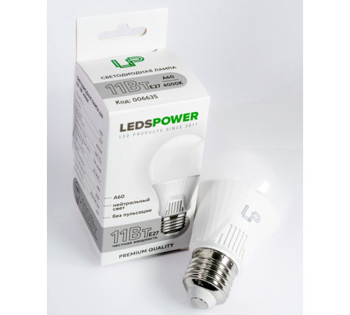 Лампа светодиодная LEDS POWER A60 006635