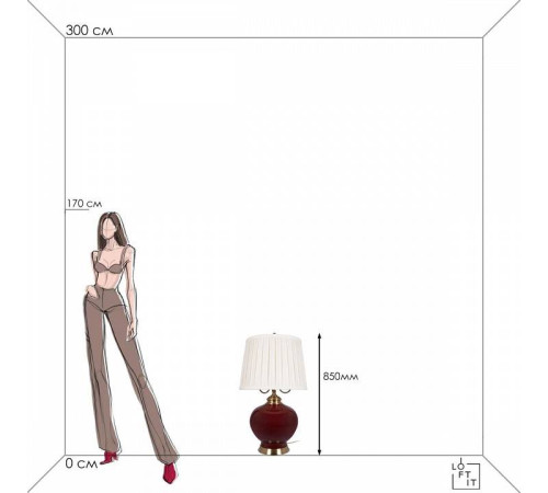 Настольная лампа декоративная Loft it Ruby 10267T/L