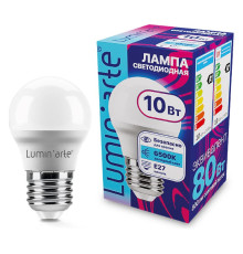 Лампа светодиодная Luminarte  E27 10Вт 6500K LSTD-G45-10W6KE27