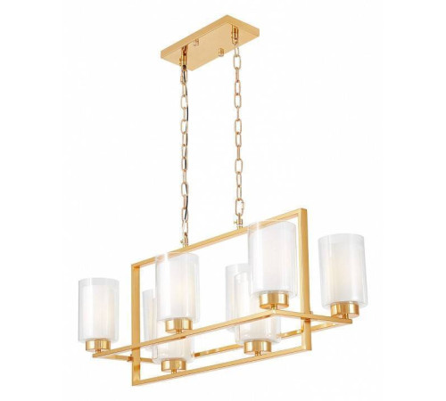 Подвесная люстра LUMINA DECO Lino LDP 1239-8 F.GD