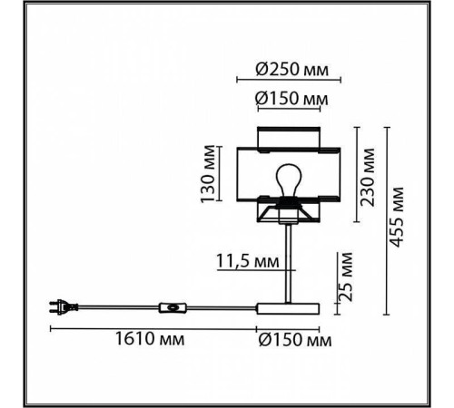 Настольная лампа декоративная Lumion Launa 8043/1T