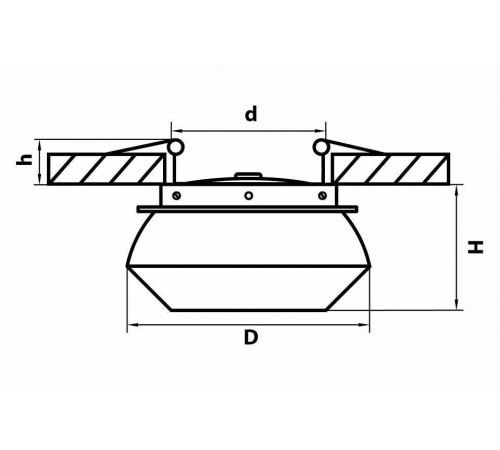 Встраиваемый светильник Lightstar Orbe 051307