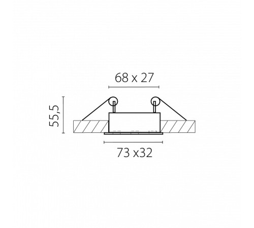 Встраиваемый светильник Lightstar Guarda 080146