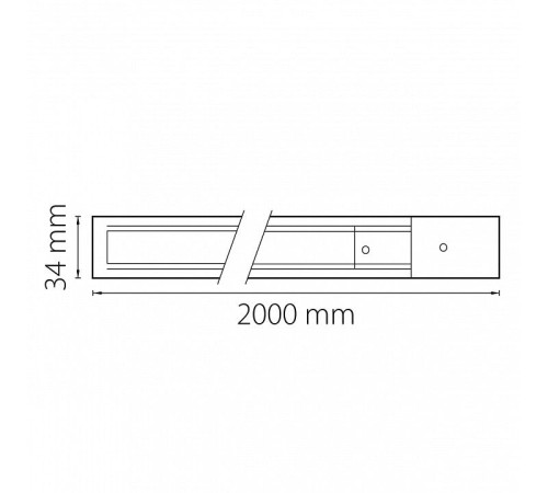 Трек накладной Lightstar Barra 502028-T