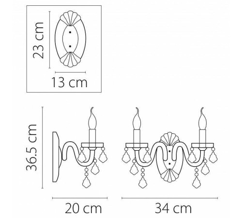 Бра Osgona Classic 700622