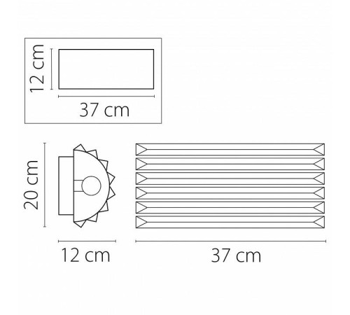 Накладной светильник Lightstar Limpio 722660