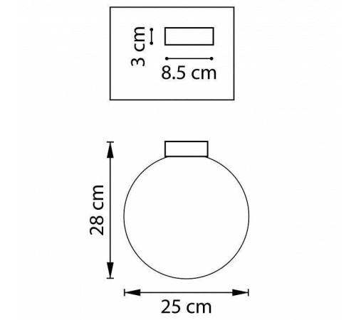 Накладной светильник Lightstar Globo 812033