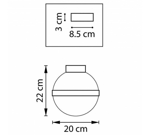 Накладной светильник Lightstar Globo 812111