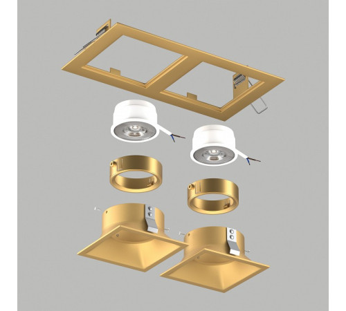 Встраиваемый светильник Lightstar Domino D5230303GMOD