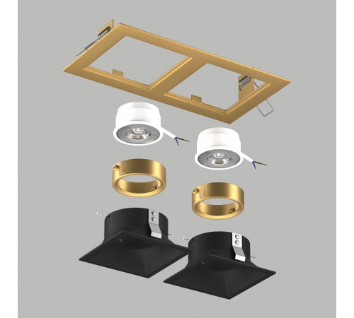 Встраиваемый светильник Lightstar Domino D5230707GMOD