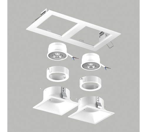 Встраиваемый светильник Lightstar Domino D5260606WMOD