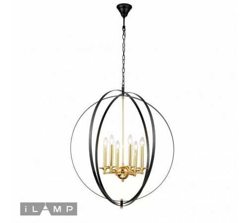 Подвесная люстра iLamp Element 9977-800 GL+BK