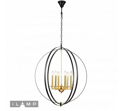 Подвесная люстра iLamp Element 9977-800 GL+BK