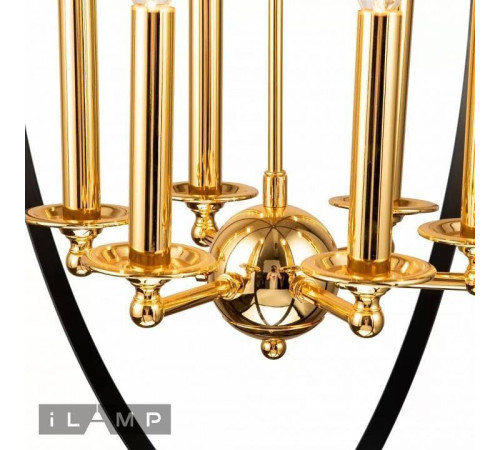 Подвесная люстра iLamp Element 9977-800 GL+BK