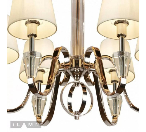 Подвесная люстра iLamp Alesti P2424-6 Nickel