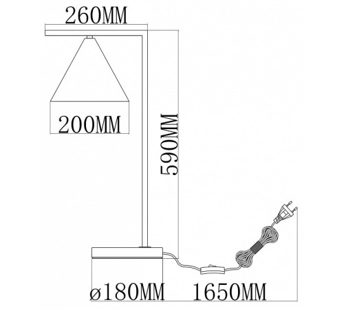 Настольная лампа декоративная Moderli Omaha V11594-1T