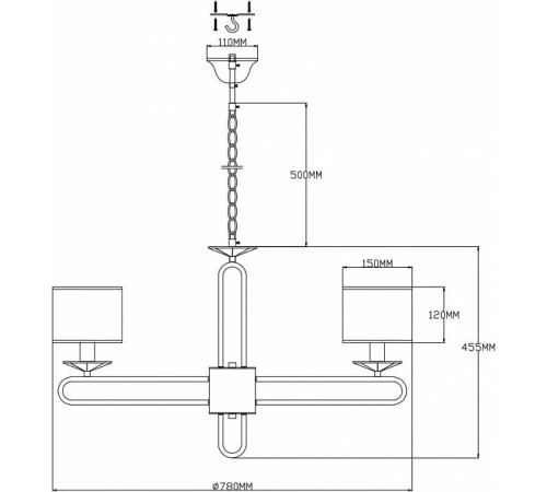 Подвесная люстра Moderli Celestia V2632-8P