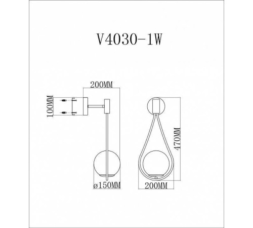 Бра Moderli Bestia V4030-1W