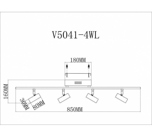 Спот Moderli Right V5041-4WL