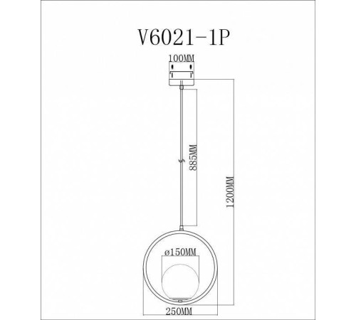 Подвесной светильник Moderli Barocco V6021-1P