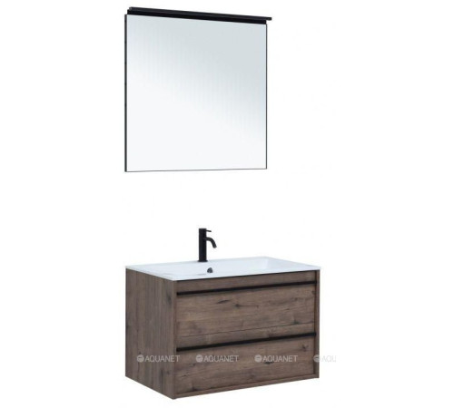 Набор мебели для ванной Aquanet Lino 80 Дуб Веллингтон 00271956