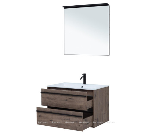 Набор мебели для ванной Aquanet Lino 80 Дуб Веллингтон 00271956