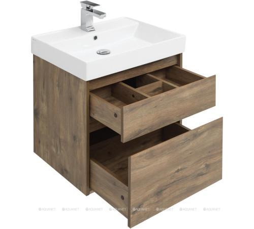 Набор мебели для ванной Aquanet Nova Lite 60 2 ящика дуб рустикальный 00254216