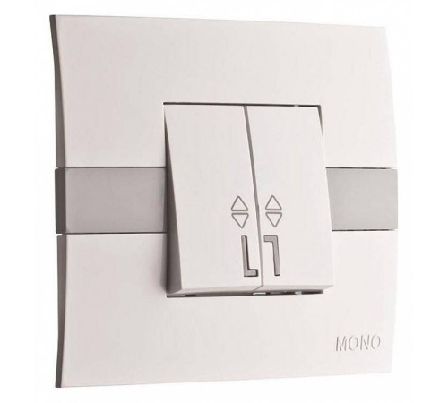 Выключатель проходной двухклавишный Mono Electric Eсо 101-010101-111