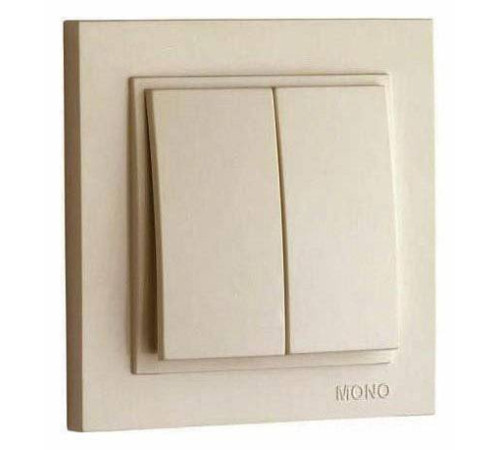 Выключатель двухклавишный Mono Electric Despina 102-170025-102