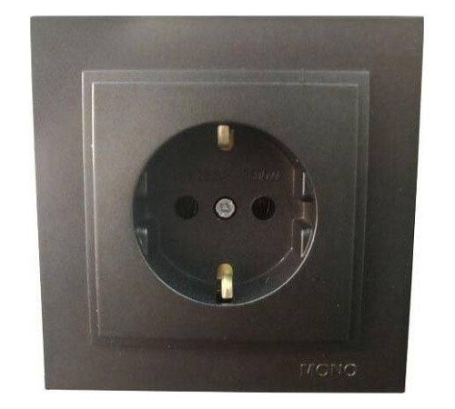 Розетка с заземлением Mono Electric Despina 102-202021-117