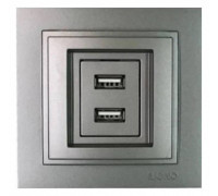 Розетка USB Mono Electric Despina 102-242405-178