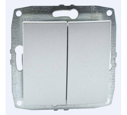 Выключатель двухклавишный без рамки Mono Electric Despina / Larissa 500-002125-102