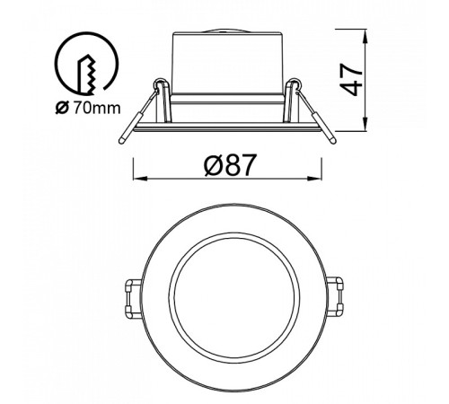 Встраиваемый светильник Mantra Yucatan 8848