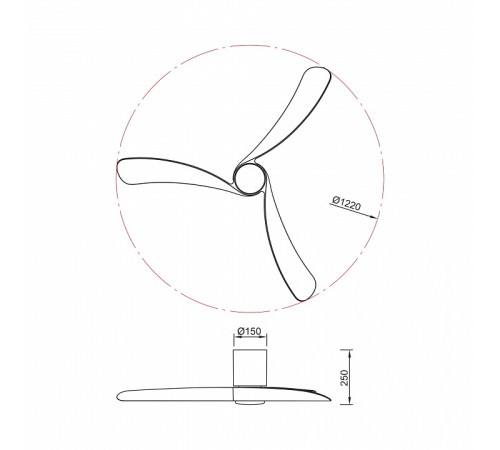 Светильник с вентилятором Mantra NEMO 9047