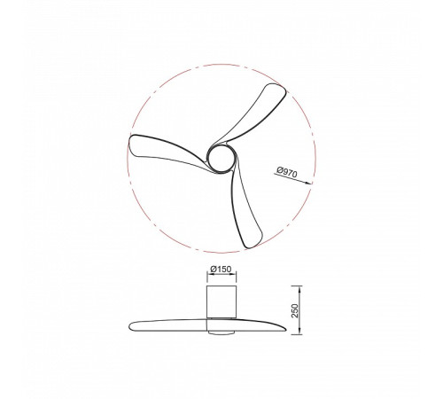 Светильник с вентилятором Mantra NEMO 9049