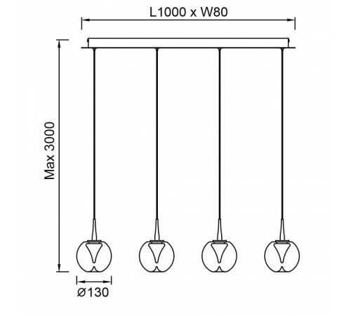 Подвесной светильник Mantra ANDROMEDA 9214